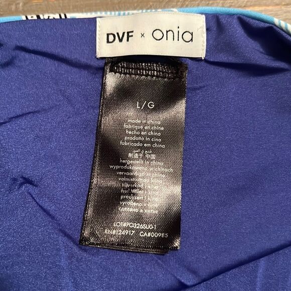 NWT Onia X DVF Kate String Bikini Bottoms Alaskan Blue - L - Picture 9 of 9